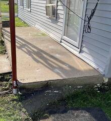 Uneven Porch Leveled in Mauston, WI