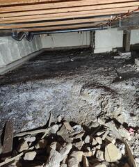 Crawl Space Before and After in Joice, IA