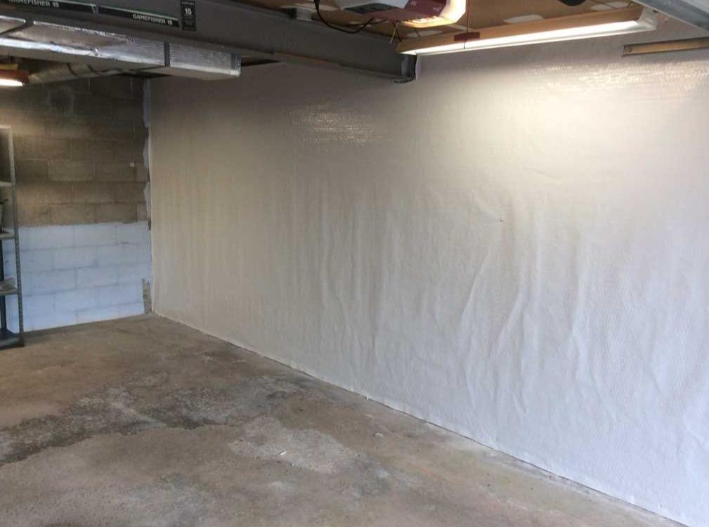 Baker's Waterproofing Before & After Photo Set Vapor Barrier