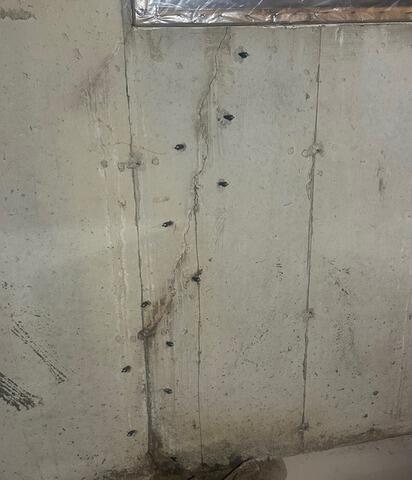 Basement Wall Crack Repair in Wetaskiwin, AB