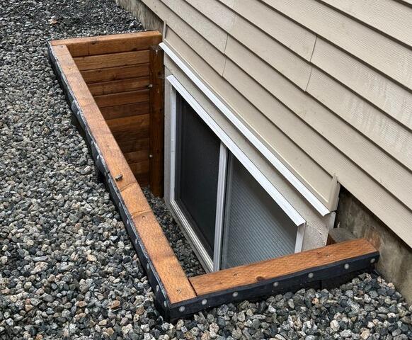 Multiple Window Well Replacement and Drainage Improvement in Chilliwack - After Photo