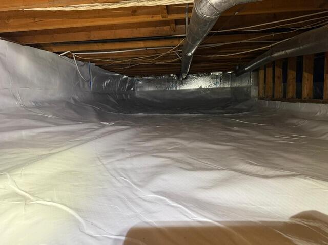 Crawl Space Waterproofing, Drainage, and Air Quality Upgrade in Langley - After Photo