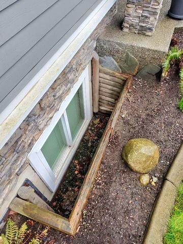 A Safer, Stronger Window Well Built to Last in Surrey - Before Photo