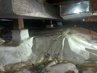 Crawl Space Transformed into a Clean, Dry & Energy-Efficient Area