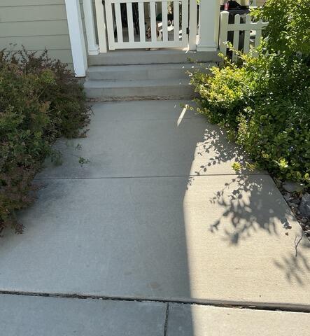 Concrete Joint Sealant for Concrete Walk Way in South Jordan, UT - Before Photo