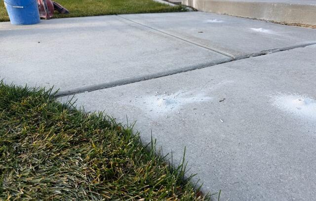 Uneven Concrete Walkway Repair in Pleasant View, UT Using PolyLevel & NexusPro - Before Photo