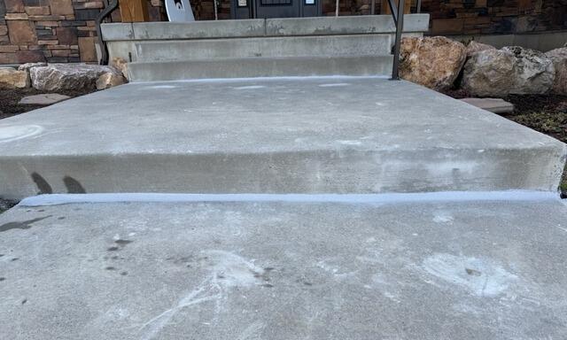 Concrete Step Leveling and Joint Sealing in Pleasant View, UT Using PolyLevel & NexusPro - After Photo