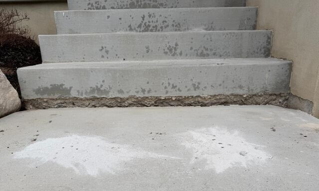 Concrete Step Repair in Ogden, UT - Before and After - Before Photo