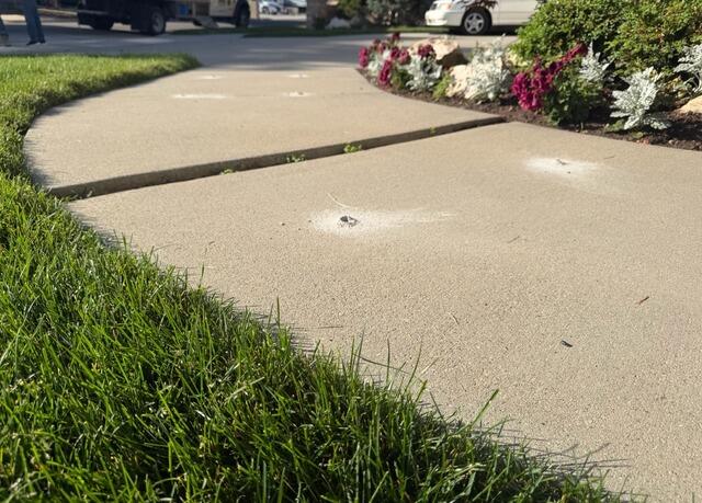 Concrete Leveling and Joint Sealing Restores Uneven Sidewalk in South Jordan, UT - Before Photo