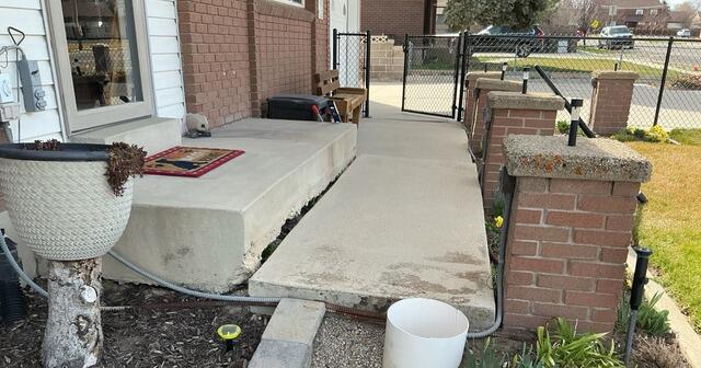 Concrete Leveling and Joint Sealant Repair in West Valley City, UT - Before Photo