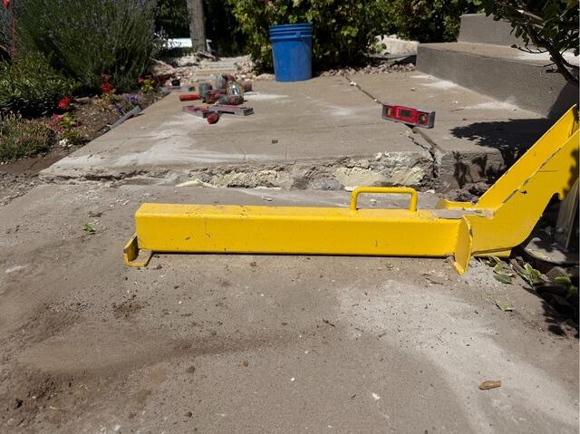 Driveway and Walkway Concrete Repair in Ogden, UT - Before Photo