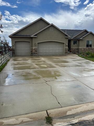 Driveway Concrete Repair in Oakley, UT - Before Photo