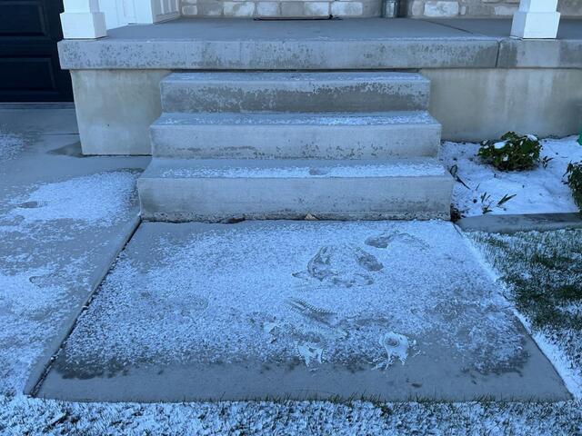 Concrete Step and Walkway Repair in Saratoga Springs, UT - Before Photo
