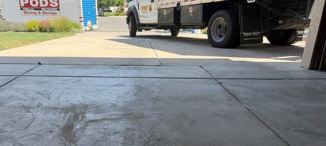 Garage Floor & Driveway Transition Concrete Leveling in South Jordan, UT