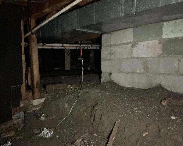 Before & After: Crawl Space Encapsulation in Garden City, UT - Before Photo