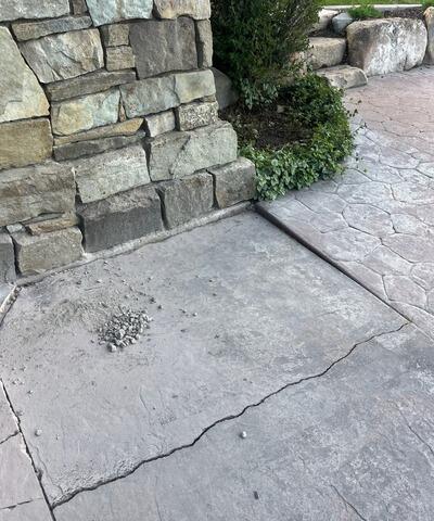 Sunken & Cracked Concrete Patio Repair in Park City, UT