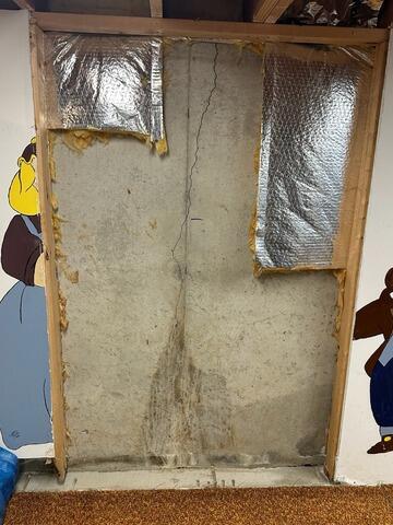 Wall Crack Repaired and Waterproofed in Corfu, NY