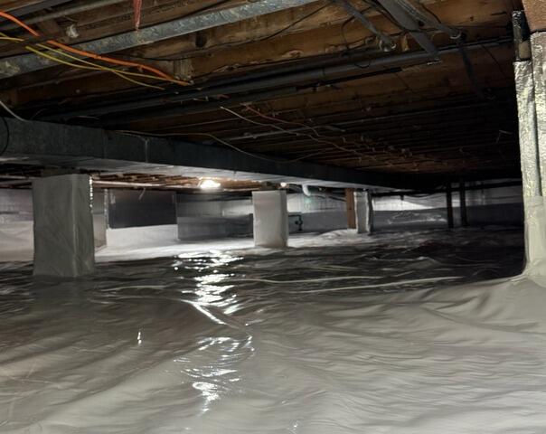 Crawl Space Insulated and Waterproofed in Lancaster, NY