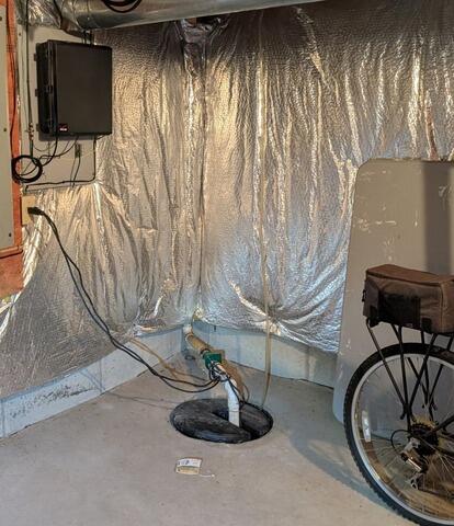 Sump Pump System in Buffalo, NY Upgraded - Before Photo