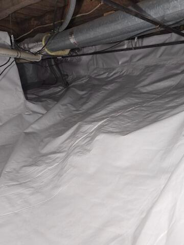 Crawl Space Waterproofing System Installed in Ontario, NY - After Photo