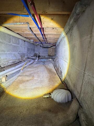 Damp Crawl Space in Angola, NY Has Waterproofing Solution Installed
