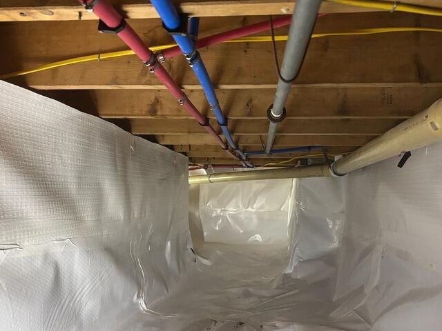 Damp Crawl Space in Angola, NY Has Waterproofing Solution Installed