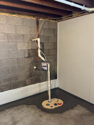 Sump Pump Upgraded in Wet Canandaigua, NY Basement - After Photo
