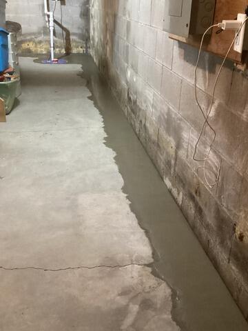 Moist Henrietta, NY Basement Gets Waterproofed - After Photo