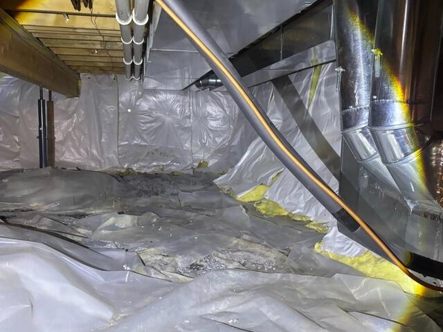 Crawl Space Waterproofed and Insulated in Orchard Park, NY - Before Photo
