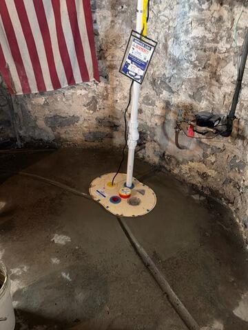 Sump Pump System Gets Installed in Lancaster, NY - After Photo