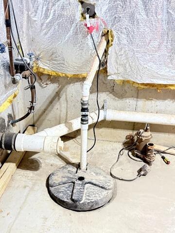 New Sump Pump System Added in Hamburg, NY Basement - Before Photo