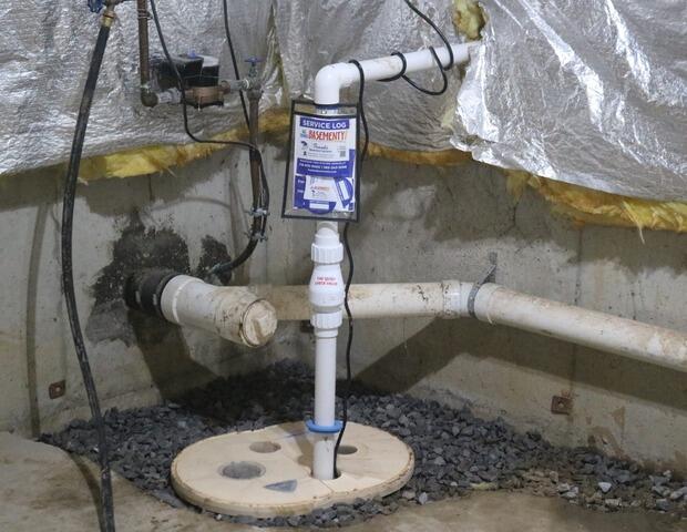 New Sump Pump System Added in Hamburg, NY Basement - After Photo