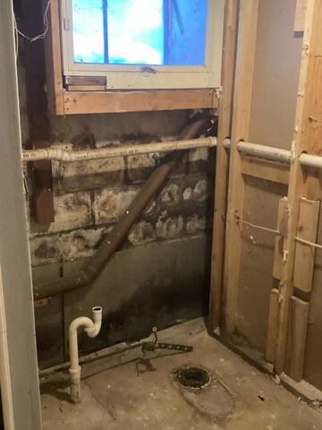 Waterproofing project Completed in Rochester, NY - Before Photo