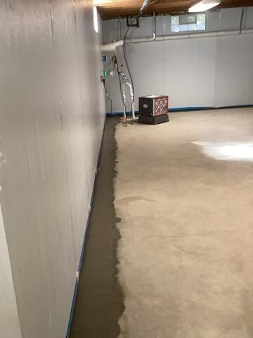 Wet and Cold Basement in Pittsford, NY Gets Transformed