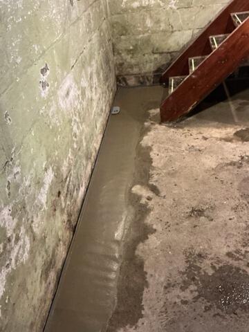 Effective Drainage Added to a Basement in Depew, NY