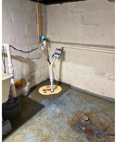 A Super New Sump Pump System Added To A Struggling Basement In Rochester, NY - After Photo