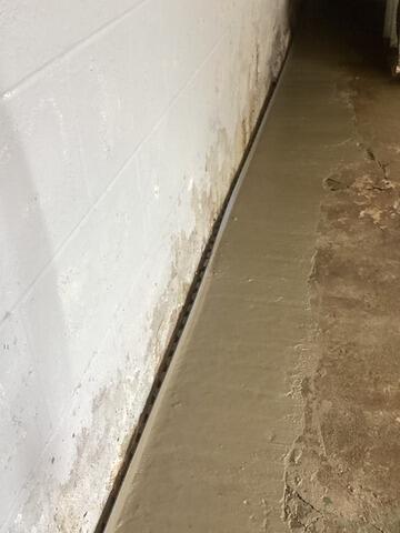 Innovative Interior Basement Drainage System Installed In Batavia, NY - After Photo