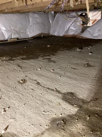 Crawlspace Transformation in Hamburg, NY - Before Photo