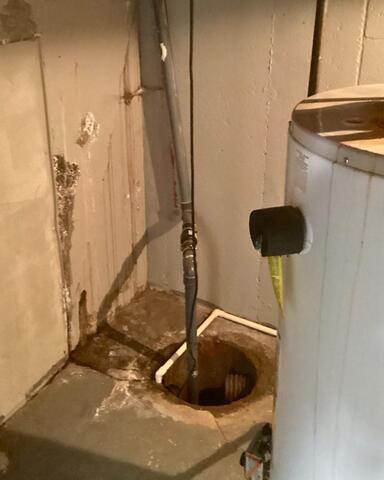 Improved Sump Pump System in Grand Island, NY - Before Photo