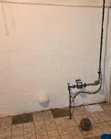 Sump Pump Added to Rochester, NY Basement - Before Photo