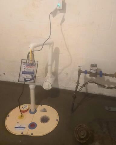 Sump Pump Added to Rochester, NY Basement - After Photo