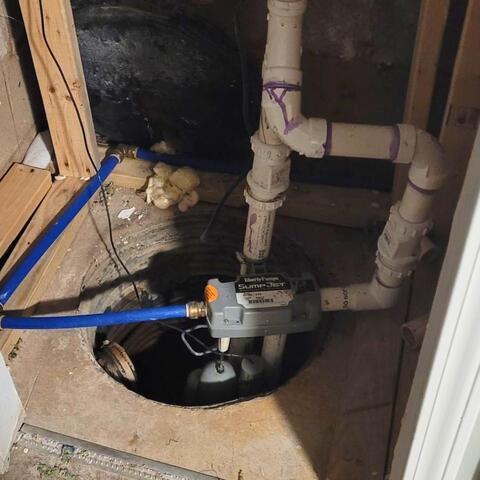Sump Pump Upgrade in Spencerport, NY - Before Photo
