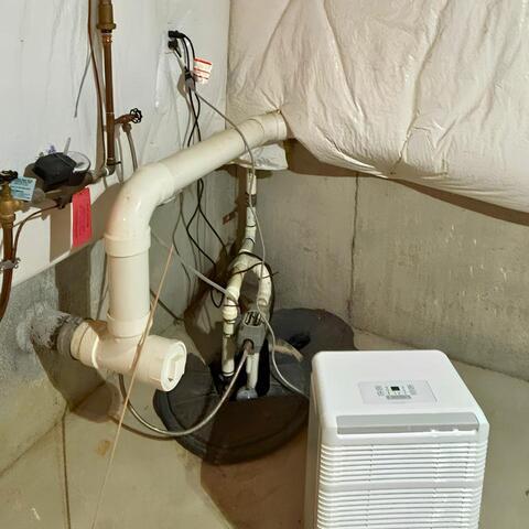 Upgraded Basement Waterproofing Solutions Installed in West Seneca, NY Home - Before Photo