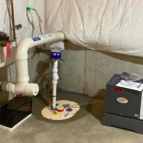 Upgraded Basement Waterproofing Solutions Installed in West Seneca, NY Home - After Photo