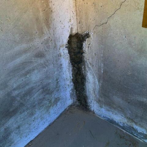 Spidering Basement Wall Crack Repaired in Amherst, NY