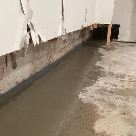 WaterGuard Drainge System Added To A Wet Youngstown, NY Basement