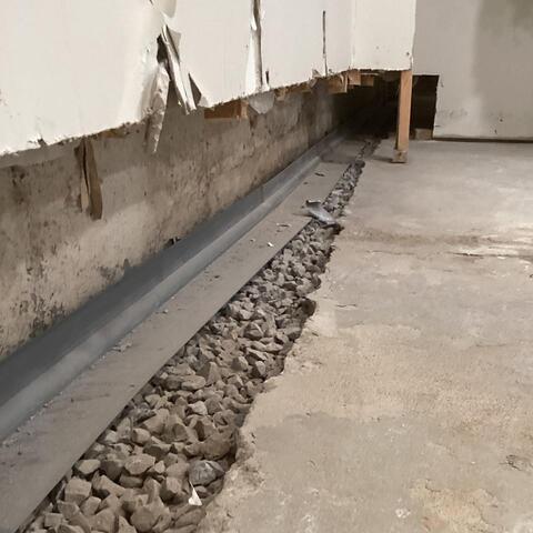 WaterGuard Drainge System Added To A Wet Youngstown, NY Basement