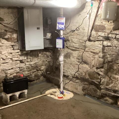 Sump Pump Upgrade in Fredonia, NY Basement
