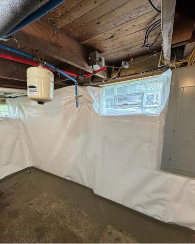 Waterproofing System To Help Create a Dry Basement in Gasport, NY - After Photo