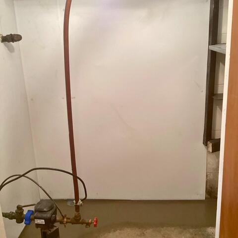 Cracked and Leaking Wall in Le Roy, NY Fixed - After Photo